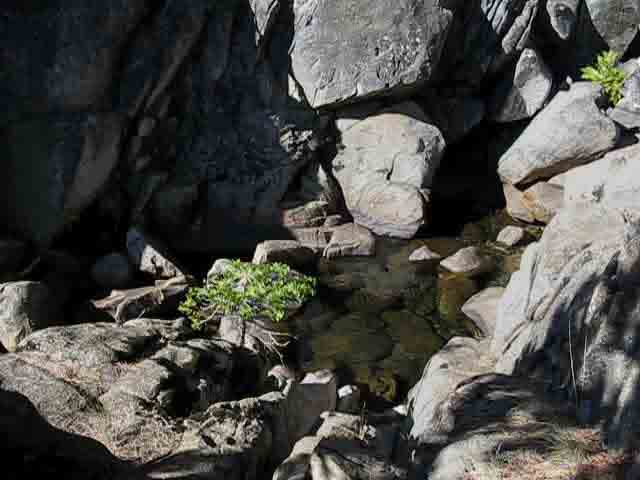 Pool above Summit City Creek waterfall.